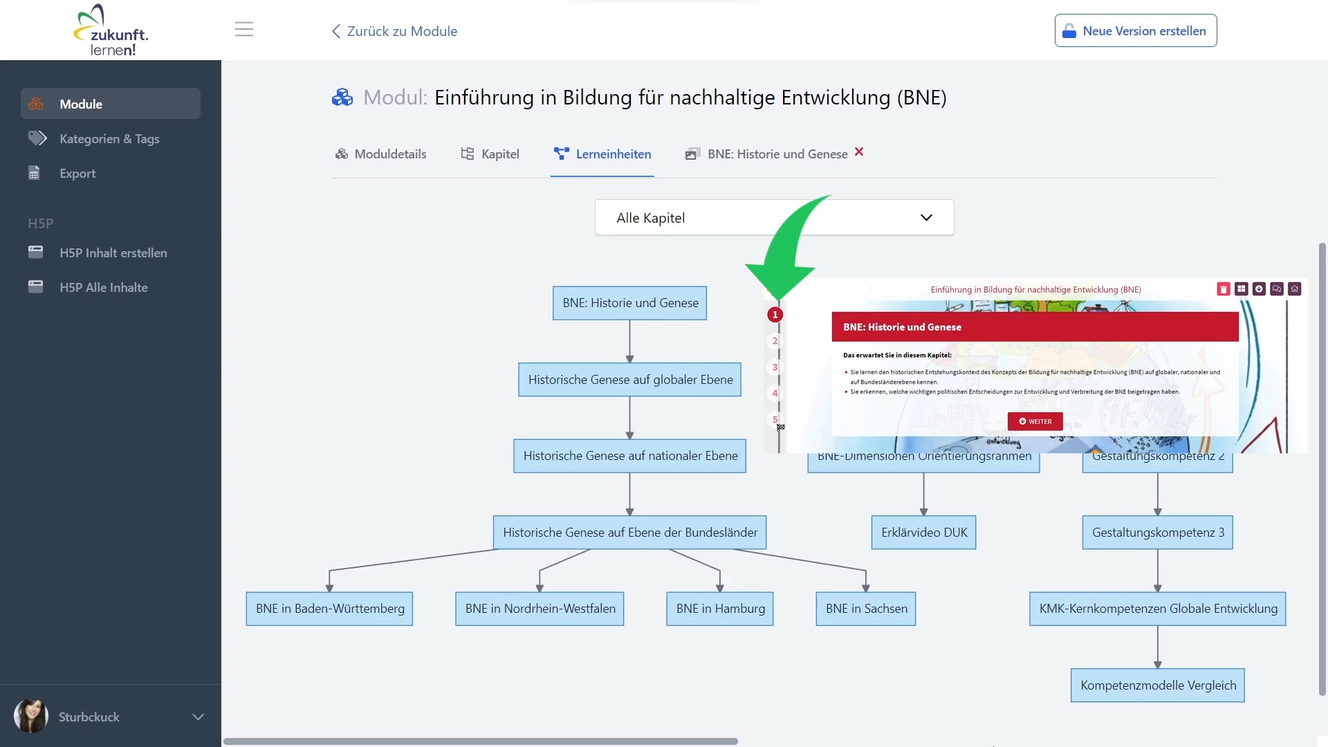 Video zur Erstellung eigener Inhalte